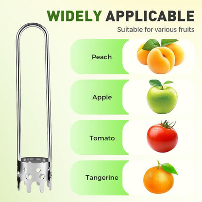 Apple Corer Tool, 2PCS Stainless Steel Fruit & Vegetable Corers for Red Bell Peppers, Apples, Pears - Easy V1258-DP02-F-867