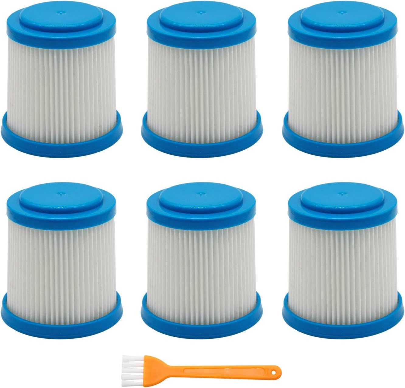 6 Packs VPF20 Replacement Filters for Black and Decker Smartech Pet 2-in-1 Stick Vacuum V1258-DP02-F-882