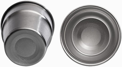 Camping Cups - Stainless Steel, 4 Pack, Unbreakable Metal Cups for Drinking, Stackable for Easy Storage - V1258-DP02-F-90