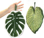 2 Pcs Set Leaf Design Coral Fleece Hand Towel Soft Absorbent Towel for Kitchen, Bathroom, and Countertop Decor V1258-DP02-F-903