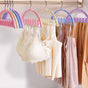 5 Pack Wave Hangers with Hooks for Bras Lingerie Cami Tops, Space-Saving Storage Multi-Functional Closet V1258-DP02-F-909