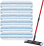 6 Pack H2prO Mop Pads Compatible with O Ceda H2PrO Flat Mop System, 100% Microfiber Mop Head Replacements, V1258-DP02-F-921