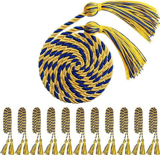 12pcs Graduation Rope Honor Cord Tassel Set, Graduation Accessories for Ceremony, Graduate Students Souvenir V1258-DP02-F-926