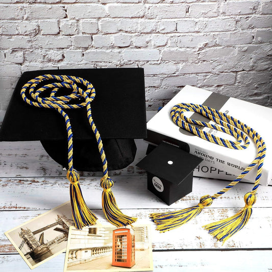 12pcs Graduation Rope Honor Cord Tassel Set, Graduation Accessories for Ceremony, Graduate Students Souvenir V1258-DP02-F-926