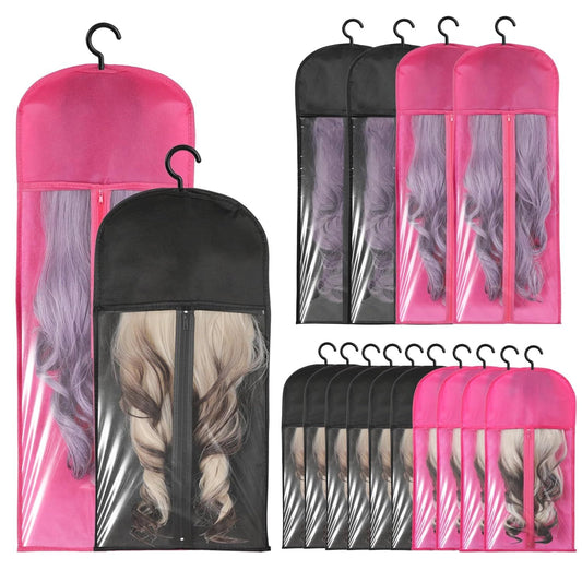 14PCS Wigs Storage Bags With Hanger, Dust-proof Wig Holder, Water-proof Wigs Rack & Organizer, Breathable V1258-DP02-F-928