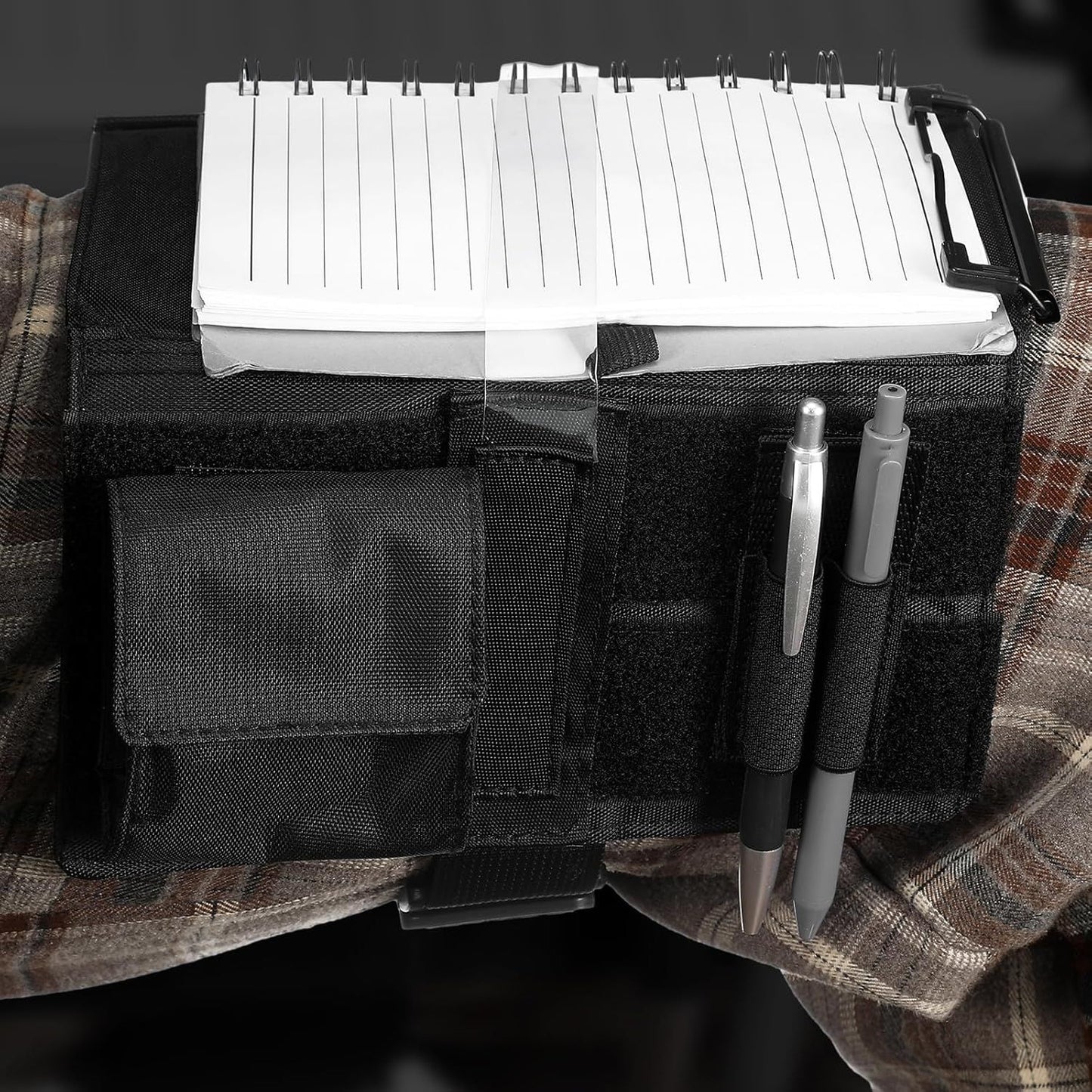 Reversible Kneeboard Pilot Black Classic Clipboard & Pen Holder Kneeboard Aviation for Professional Pilots, V1258-DP02-F-931
