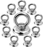 Magnetic Hooks Heavy Duty 10 Pack, 60 lbs Pulling Force Rare Earth Magnets with Countersunk Hole Eyebolt, V1258-DP02-F-938