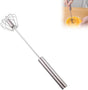 Stainless Steel Whisk, Egg Whisk Hand Push Rotary Whisk Blender, Hand Push Mixer Stirrer Tool for Cooking V1258-DP02-F-95