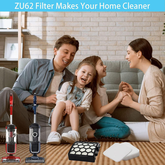for Shark ZU62 ZU60 Navigator Zero-M Self-Cleaning Brushroll Pet Pro Upright Vacuum Replacement Filter V1258-DP02-F-954