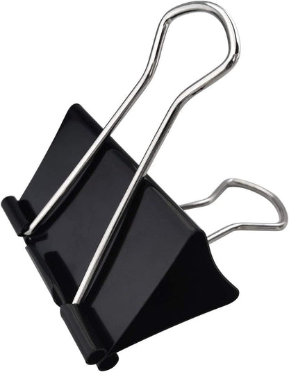 Extra Large Binder Clips 2.4-Inch (18 Pack), Big Paper Clamps for Office Supplies, Black V1258-DP02-F-963
