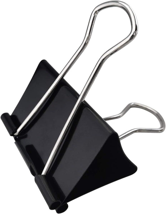 Extra Large Binder Clips 2.4-Inch (18 Pack), Big Paper Clamps for Office Supplies, Black V1258-DP02-F-963