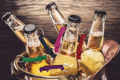 50 Pcs Bottle Openers, Soda Beverage Beer Bottle Opener Keychain,Small and Practical, Easy to Carry, for V1258-DP02-F-964