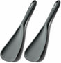 Silicone Spatula Spoon, Great for Both Cooking and Serving Durable BPA-Free Matte Black Silicone, Seamless V1258-DP02-H-0002