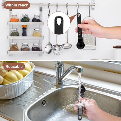 Coffee Scoop & Funnel for Reusable K Cup Refillable Coffee Pods, 2 Tablespoon Slide Coffee Measuring Funnel V1258-DP02-WO-1