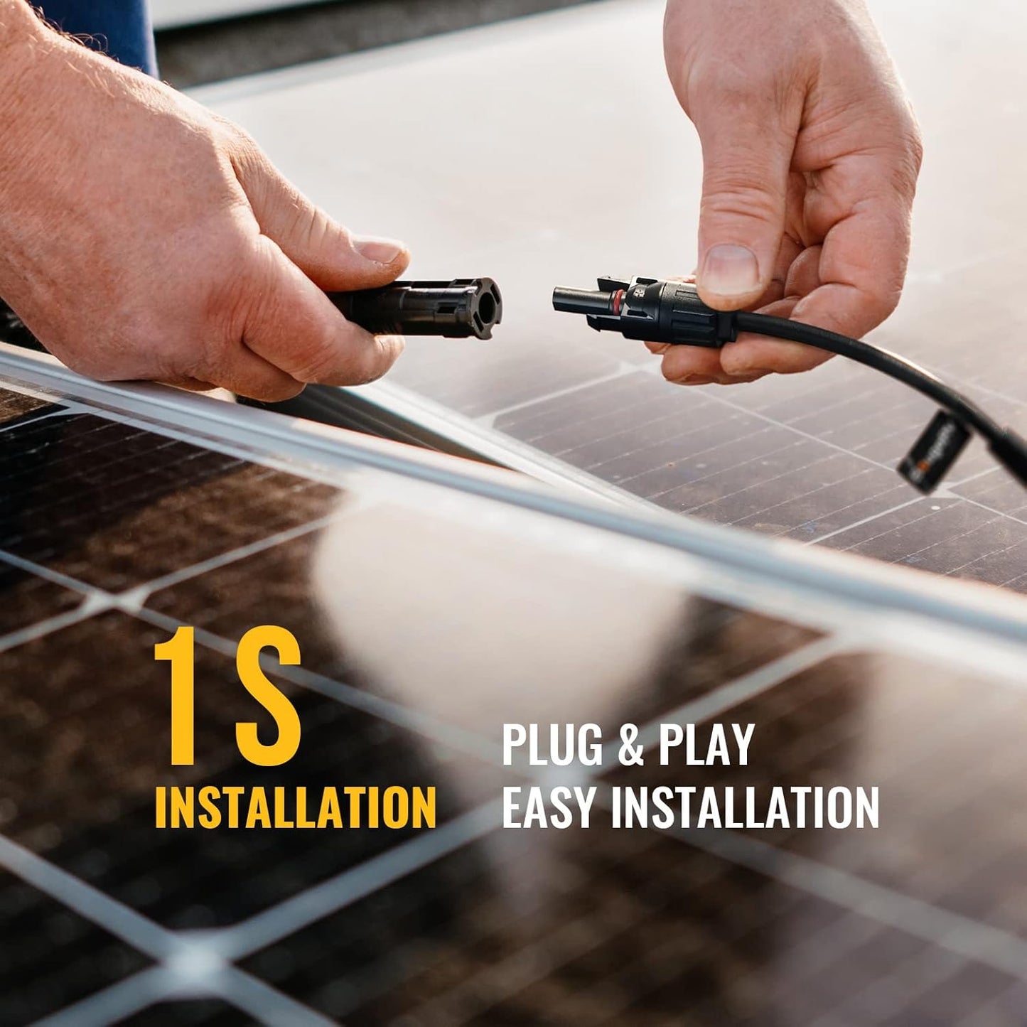 Solar Connectors Y Branch Parallel Adapter Cable Wire Plug Tool Kit for Solar Panel V1258-DP02-WO-1000