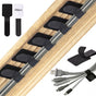 100 Pcs Hook and Loop Cable Ties, Self Adhesive Cable Management Desktop Cable Straps, Adjustable Cord V1258-DP02-WO-1011