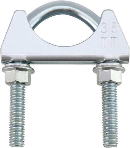 U-Bolt Muffler Tip Exhaust Hook, 1-1/2" OD 2Pcs Stainless Steel Universal Silencer Exhaust Clip V1258-DP02-WO-102
