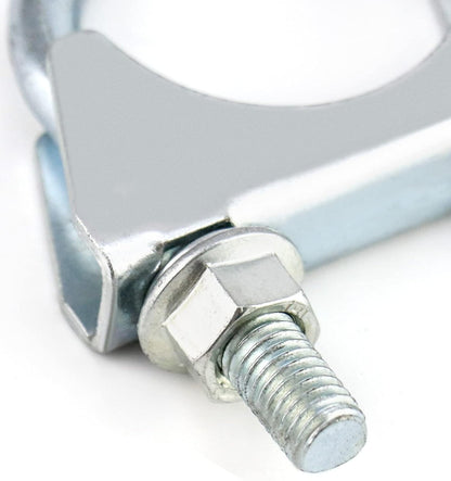 U-Bolt Muffler Tip Exhaust Hook, 1-1/2" OD 2Pcs Stainless Steel Universal Silencer Exhaust Clip V1258-DP02-WO-102