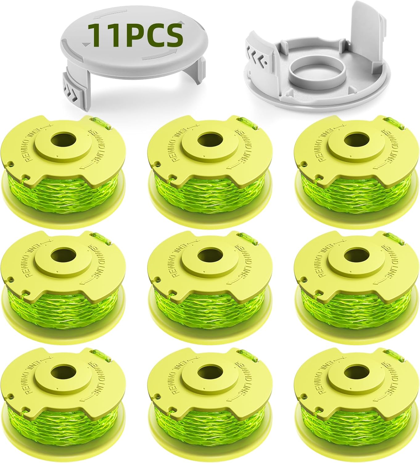 Trimmer String for Ryobi One Plus+ AC80RL3,11 FT/0.080-Inch, Spool Replacement Compatible with Ryobi 18v, V1258-DP02-WO-1026
