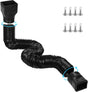 11.5ft Long Gutter Downspout Extensions Flexible, 4" Diameter Drain Downspout Extender, Down Spout Drain V1258-DP02-WO-1034