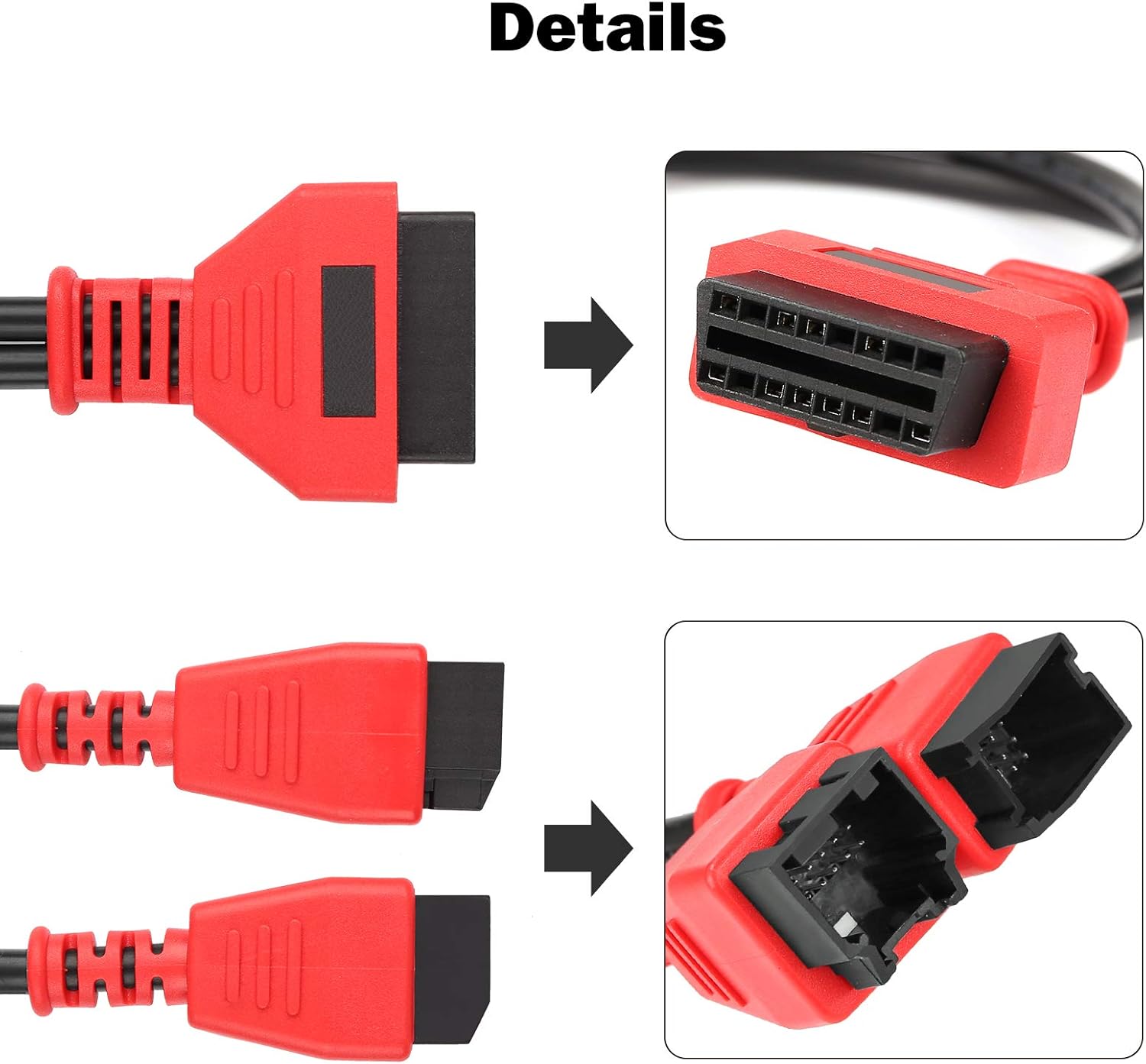 Cable Adaptor for Chrysler 12+8 Programming Cable Connector for Autel DS808 Maxisys Main Test Cable for Autel V1258-DP02-WO-105