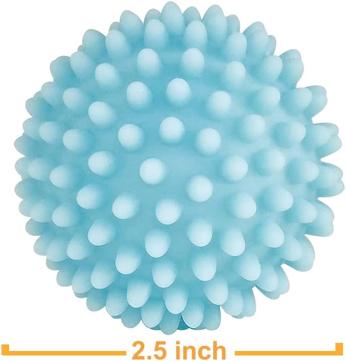 Reusable Laundry Dryer Balls - Eco Friendly Fabric Softener Alternatives Soften and Fluff Laundry Wrinkle V1258-DP02-WO-1050