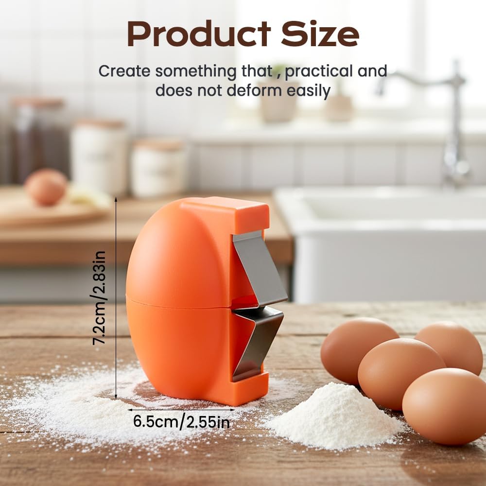 2026 New Egg Shell Opener, Stainless Steel Egg Cracker Tool, Multifunctional Eggs Separator for Raw and Hard V1258-DP02-WO-1052