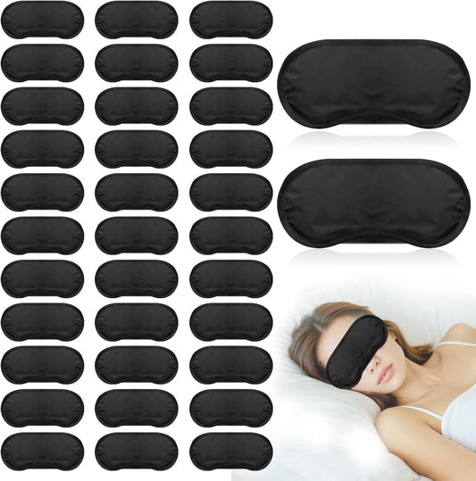 40 Pcs Eye Mask Sleep Masks Bulk Blindfolds for Team Building Party Games with Nose Pad and Adjustable Strap V1258-DP02-WO-1054