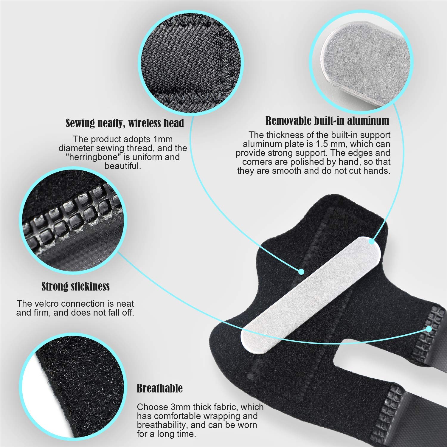 4 Pcs Trigger Finger Splints/Brace for Knuckle Immobilization,Broken Protector and Straightening Arthritis V1258-DP02-WO-1068