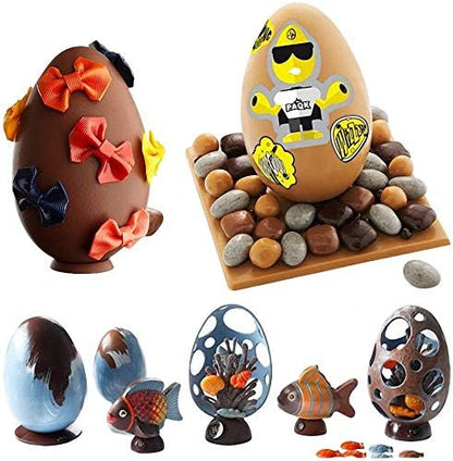Easter Egg Silicone Mold for Baking Chocolate Easter Eggs, Mousse Cake, Jello, CheeseCake, Ice Cream, V1258-DP02-WO-1069