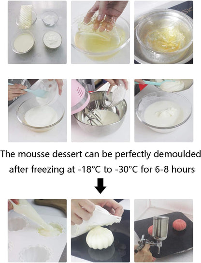 Easter Egg Silicone Mold for Baking Chocolate Easter Eggs, Mousse Cake, Jello, CheeseCake, Ice Cream, V1258-DP02-WO-1069