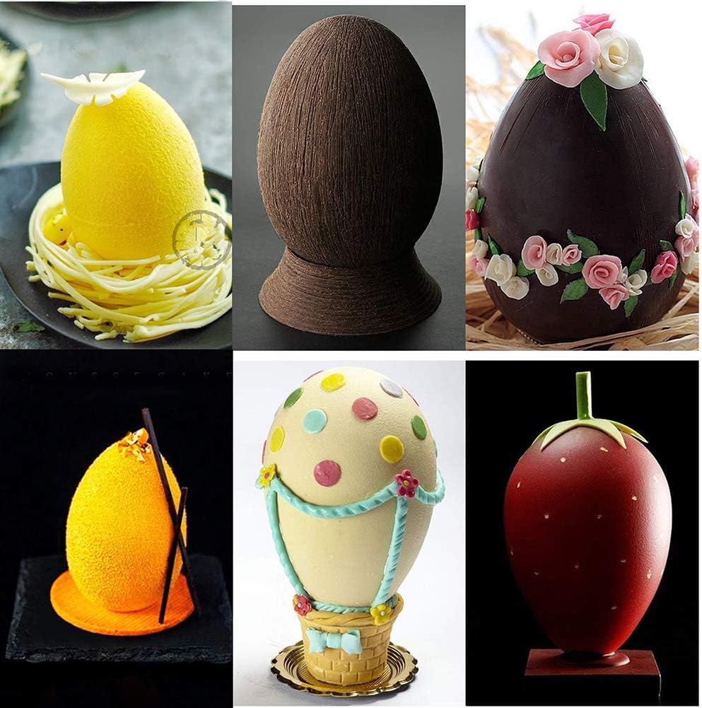 Easter Egg Silicone Mold for Baking Chocolate Easter Eggs, Mousse Cake, Jello, CheeseCake, Ice Cream, V1258-DP02-WO-1069
