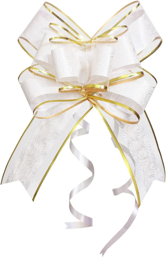 Pull Bows for Gift Wrapping, 15 PCS Large Gift Bow Bulk for Presents Package, Gift Baskets, Christmas, V1258-DP02-WO-1075