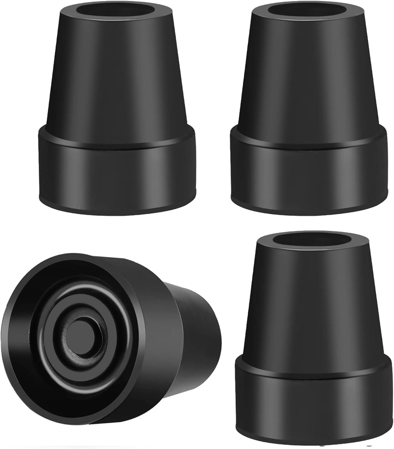 4Pcs Cane Tips 3/4 Inch Heavy Duty Rubber Cane Tips, Anti Slip Replacement Rubber Tips for Canes, Walking V1258-DP02-WO-1081
