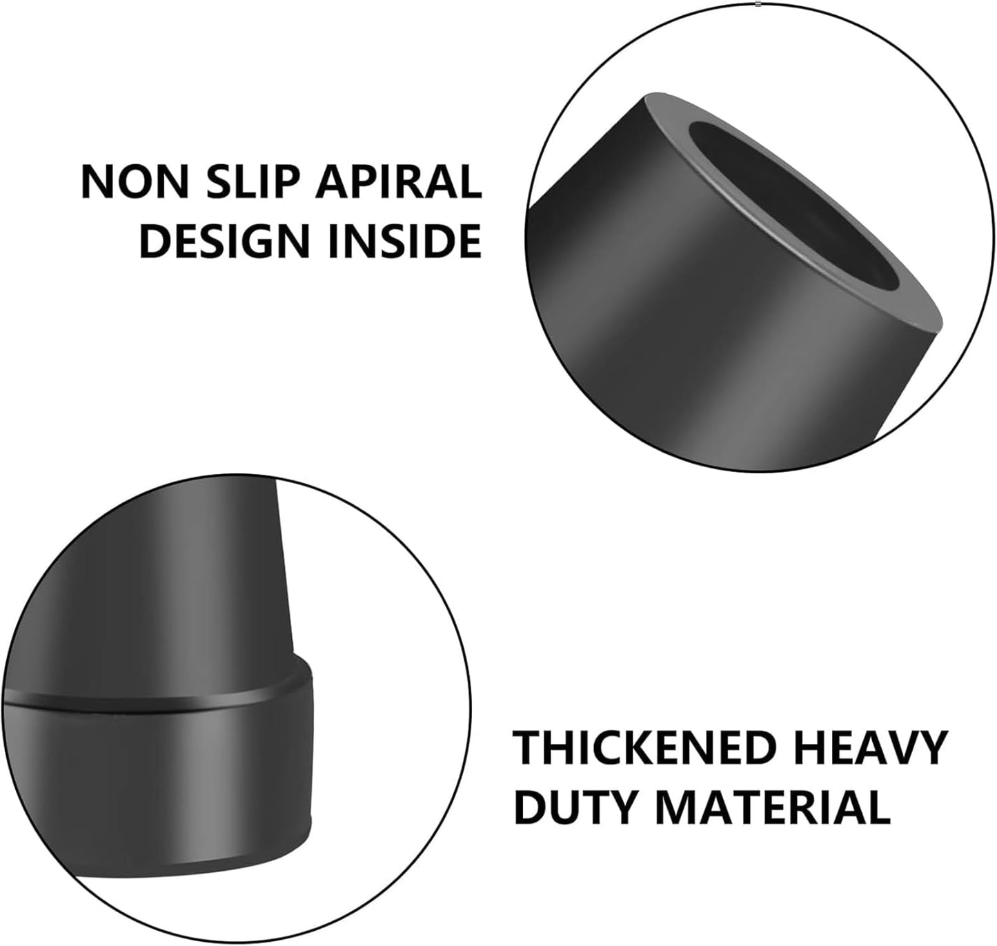4Pcs Cane Tips 3/4 Inch Heavy Duty Rubber Cane Tips, Anti Slip Replacement Rubber Tips for Canes, Walking V1258-DP02-WO-1081