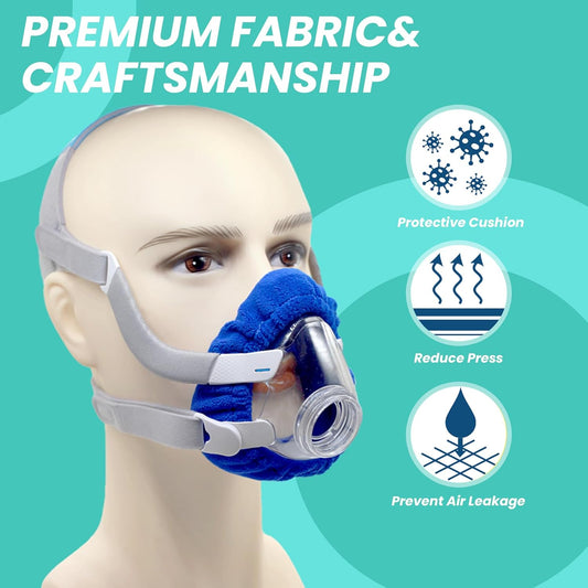 4-Pack Medium CPAP' Mask Liners Complitable for Resmed F20 Full Face Mask Cushions, Ultra-Soft Micro-Fleece V1258-DP02-WO-1087