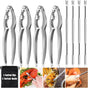 8 Pcs Lobster Crackers and Picks Set, Crab Leg Cracker Tools, Stainless Steel Seafood Crackers & Forks Nut V1258-DP02-WO-1095