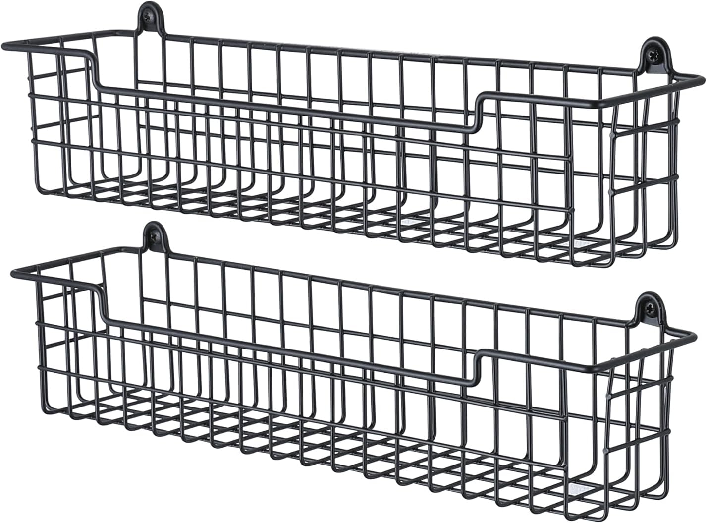 Spice Rack Organizer Wall Mount, Spice Organization Storage Shelf for Cabinet Door, 2 Packs Wall Spice Rack V1258-DP02-WO-110