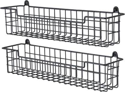 Spice Rack Organizer Wall Mount, Spice Organization Storage Shelf for Cabinet Door, 2 Packs Wall Spice Rack V1258-DP02-WO-110