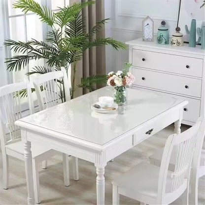 Clear Table Protector 24 x 48 Inch - 2mm Thick Plastic Table Cover, Clear Table Cover Protector Rectangle, V1258-DP02-WO-1109