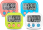4-Piece Multi-Function Electronic Timer, Learning Management, Suitable for Kitchen, Study, Work, Exercise V1258-DP02-WO-1110