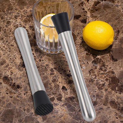 4 Pack Muddlers for Cocktail 304 Stainless Steel Fruit Crusher 8.3" Long Ice Crusher for Bar Party and Home V1258-DP02-WO-117