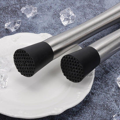 4 Pack Muddlers for Cocktail 304 Stainless Steel Fruit Crusher 8.3" Long Ice Crusher for Bar Party and Home V1258-DP02-WO-117