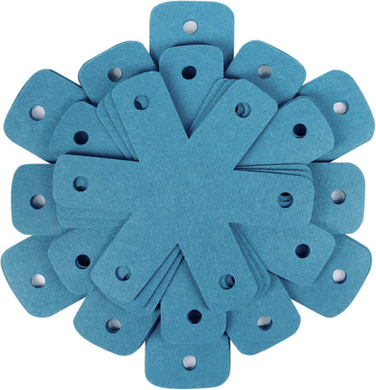 Pot Pan Protectors, Set of 12 and 4 Different Sizes, Larger & Thicker Cyan Pan Protector Pads, Pan Pot V1258-DP02-WO-128