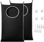 2 Pack XL Hanging Laundry Hamper, Extra Large Tear-Resistant Door Organizer with 2 Hook Types, Space-Saving V1258-DP02-WO-134