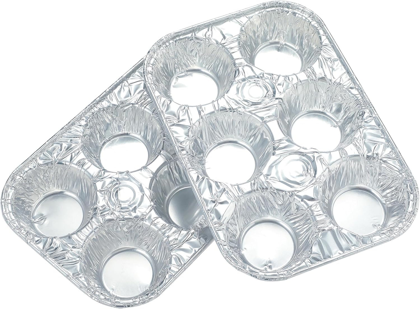 (10pack Muffin Pan 6-Cup Cupcake Aluminum Pans Favorite Muffin Tin Size for Baking Cupcakes Muffins and Mini V1258-DP02-WO-147