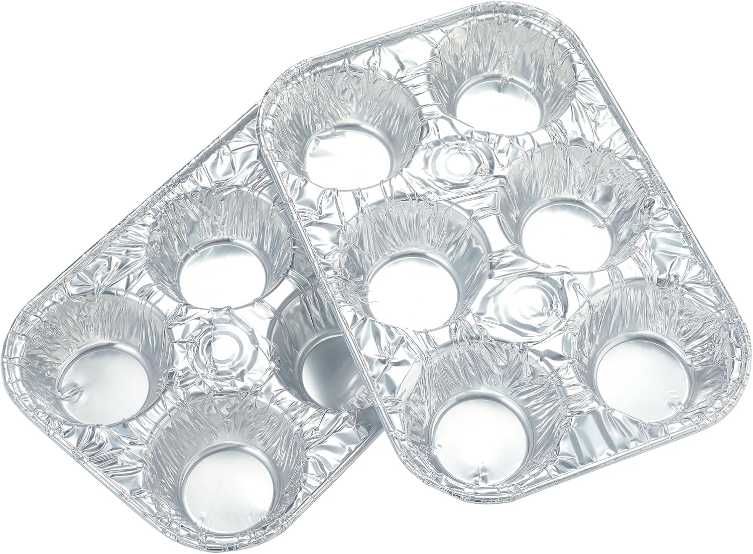 (10pack Muffin Pan 6-Cup Cupcake Aluminum Pans Favorite Muffin Tin Size for Baking Cupcakes Muffins and Mini V1258-DP02-WO-147