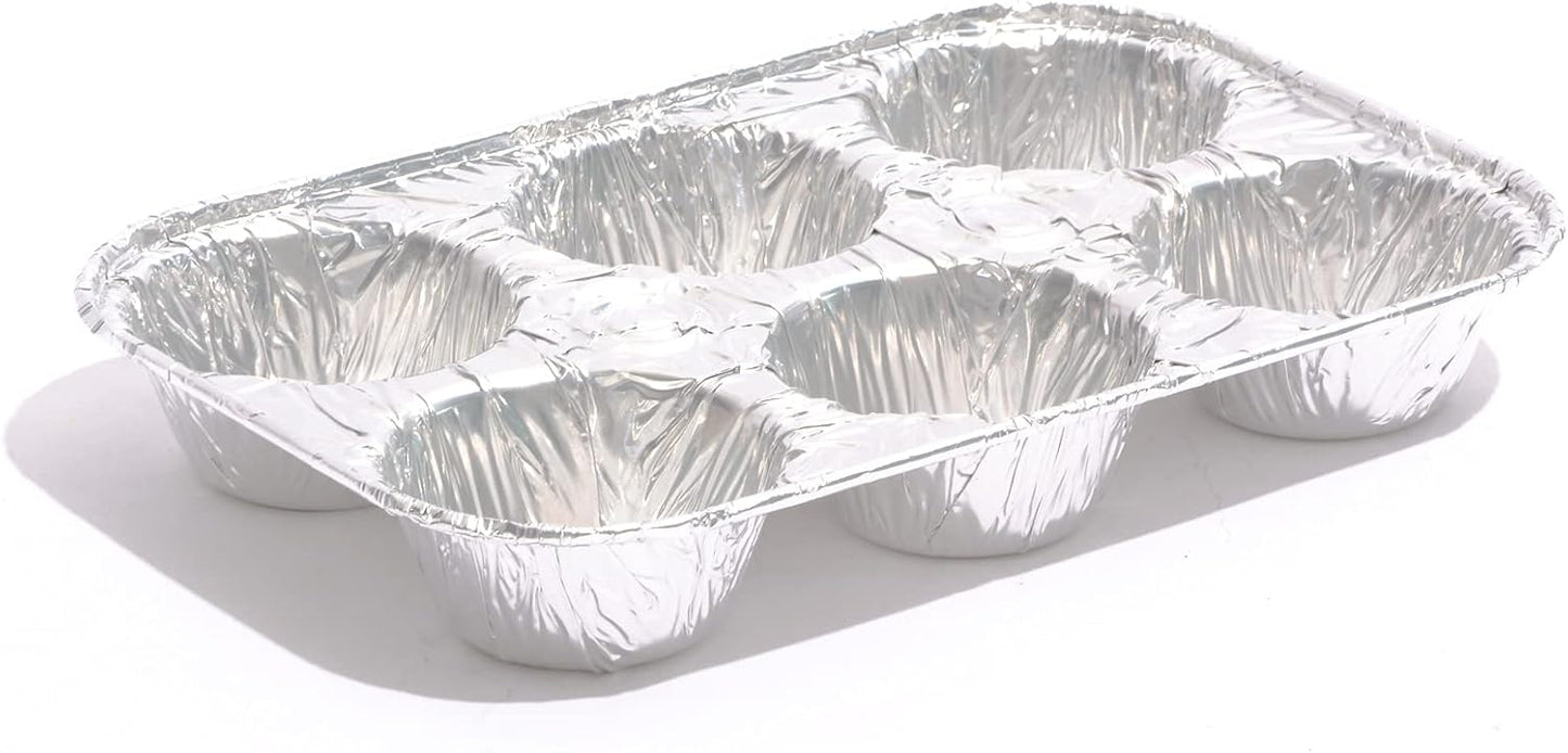 (10pack Muffin Pan 6-Cup Cupcake Aluminum Pans Favorite Muffin Tin Size for Baking Cupcakes Muffins and Mini V1258-DP02-WO-147