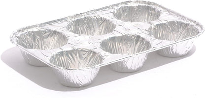 (10pack Muffin Pan 6-Cup Cupcake Aluminum Pans Favorite Muffin Tin Size for Baking Cupcakes Muffins and Mini V1258-DP02-WO-147