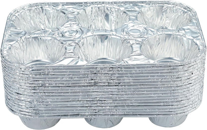 (10pack Muffin Pan 6-Cup Cupcake Aluminum Pans Favorite Muffin Tin Size for Baking Cupcakes Muffins and Mini V1258-DP02-WO-147